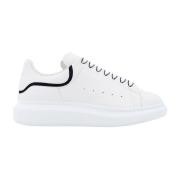 Tech Calf Sneakers met Dubbel Logo Alexander McQueen , White , Heren