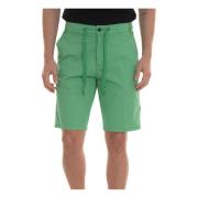 Katoenen Bermuda Jogging Style Shorts Harmont & Blaine , Green , Heren