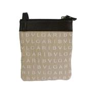 Pre-owned Cotton shoulder-bags Bvlgari Vintage , Brown , Dames