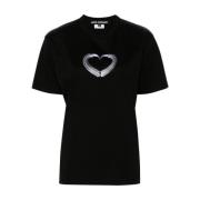 Zwart Hart Grafische T-shirts en Polos Junya Watanabe , Black , Dames