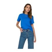 Pisa Korte Mouwen T-shirt Jacqueline de Yong , Blue , Dames