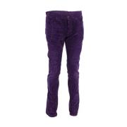 Pre-owned Cotton bottoms Yves Saint Laurent Vintage , Purple , Heren