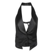 Zwarte waistcoat voor vrouwen Ss24 Simkhai , Black , Dames