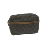 Pre-owned Canvas louis-vuitton-bags Louis Vuitton Vintage , Brown , Da...