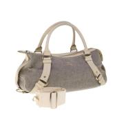 Pre-owned Wool shoulder-bags Burberry Vintage , Gray , Dames