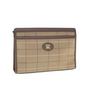 Pre-owned Nylon clutches Burberry Vintage , Beige , Dames