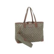 Pre-owned Canvas gucci-bags Gucci Vintage , Beige , Dames