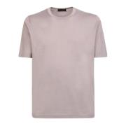 Beige T-shirt Casual Style Ss23 Dell'oglio , Beige , Heren