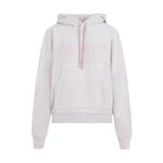 Roze Paarse Hoodie Sweatshirt Off White , Multicolor , Dames