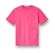 Jersey T-shirt met voorprint Hinnominate , Pink , Dames