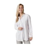 Witte Blouse met Kraag en Verborgen Knoopsluiting Samsøe Samsøe , Whit...