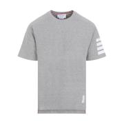 Grijze Ss24 Katoenen T-shirt Thom Browne , Gray , Heren