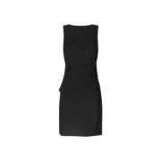 Bias Cut Mini Jurk met Split Samsøe Samsøe , Black , Dames