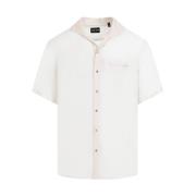 Witte Lyocell Shirt Ss24 Giorgio Armani , White , Heren