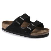 Arizona Suède Sandaal Birkenstock , Black , Heren