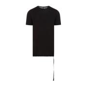 Zwart Katoen Level T-Shirt Rick Owens , Black , Heren