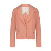 Technische Jersey Blazer | Abrikoos Jane Lushka , Orange , Dames