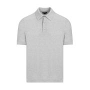 Grijze Herringbone Polo Shirt Dunhill , Gray , Heren