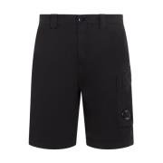 Zwarte Cargo Shorts Ss24 Stijl C.p. Company , Black , Heren