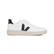 Witte Leren Sneakers V10 Stijl Veja , White , Heren