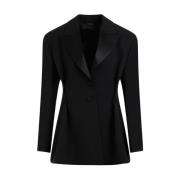 Zwarte Wolle Knoopjas Aw23 Givenchy , Black , Dames