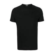 Klassiek T-shirt voor mannen Zanone , Black , Heren