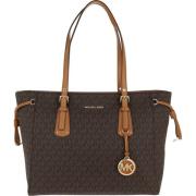 Canvas Tote Tas met Gouden Details Michael Kors , Brown , Dames