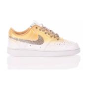 Handgemaakte Wit Goud Sneakers Nike , Multicolor , Dames