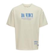 Vinci T-shirt met korte mouwen Only & Sons , White , Heren