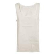 Mouwloze Katoenen Top Aedo1234 Max Mara Weekend , White , Dames