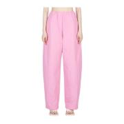 Katoenmix Cocoon Track Pants Paris Georgia , Pink , Dames