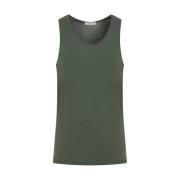 Groene Rib Tank Top Lemaire , Green , Heren