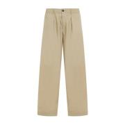 Zand Polyester Wijde Broek Universal Works , Beige , Heren