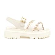 Sandals Hogan , White , Dames