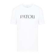 Wit Katoenen Iconic T-Shirt Patou , White , Dames