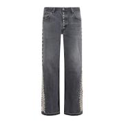 Zwarte Studded Flare Jeans Gallery Dept. , Black , Heren