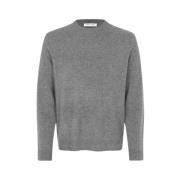 Kasjmier Crew Neck Sweater Samsøe Samsøe , Gray , Heren