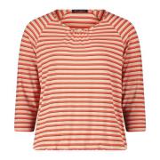 Gestreept V-hals Shirt Betty Barclay , Multicolor , Dames