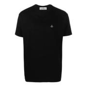 Logo T-shirt met voorprint Vivienne Westwood , Black , Heren