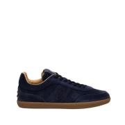 Blauwe Suède Sneakers Tod's , Blue , Heren