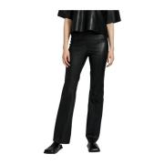 Leather Trousers Norr , Black , Dames