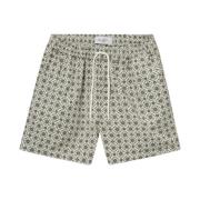 Tapestry Patroon Zijden Shorts Les Deux , Multicolor , Heren