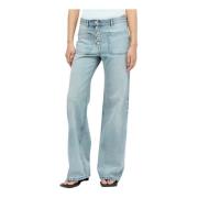 Denim Baggy Jeans Courrèges , Blue , Dames