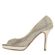 Pre-owned Fabric heels Jimmy Choo Pre-owned , Gray , Dames