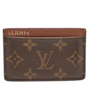 Pre-owned Coated canvas wallets Louis Vuitton Vintage , Brown , Dames