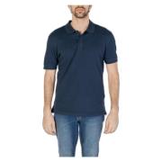 Blauwe Polo Shirt GAS , Blue , Heren