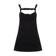 Zwarte Katoenen Mini Jurk Patou , Black , Dames