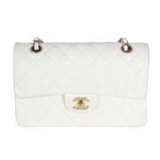 Pre-owned Leather chanel-bags Chanel Vintage , White , Dames