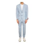Elegant Celeste Suit Hugo Boss , Blue , Heren