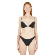 Fijne Strap Bikini Top Amandel Ziah , Black , Dames